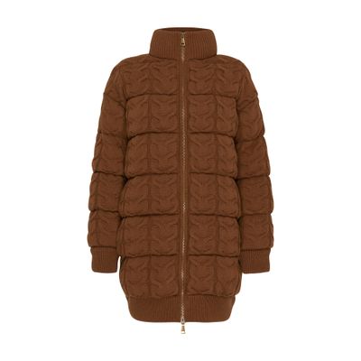 Max Mara Women Wool And Cashmere Down Jacket In Brown