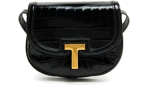 TOM FORD Shiny stamped croc mini bag