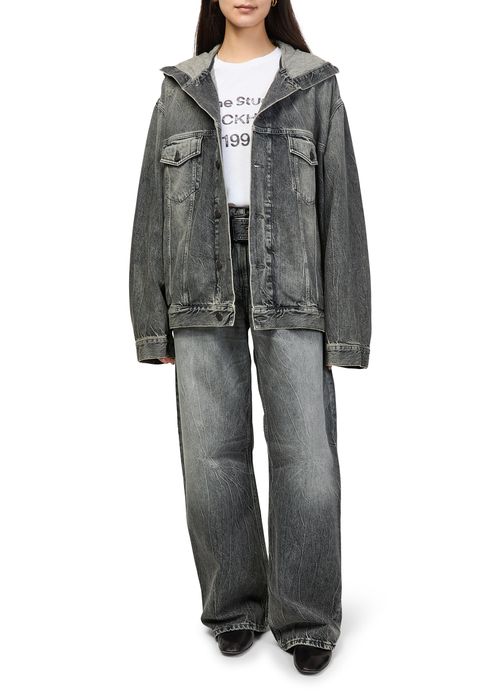 ACNE STUDIOS Hooded denim jacket