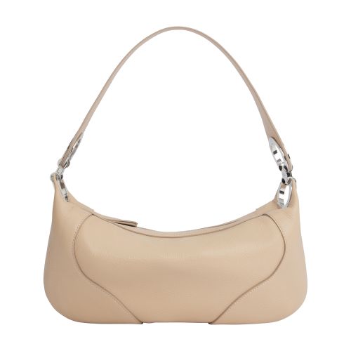 By Far Amira Leather Shoulder Bag In Kraft