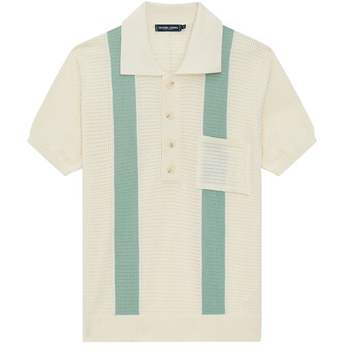 FRESCOBOL CARIOCA Clemente stripe crochet polo