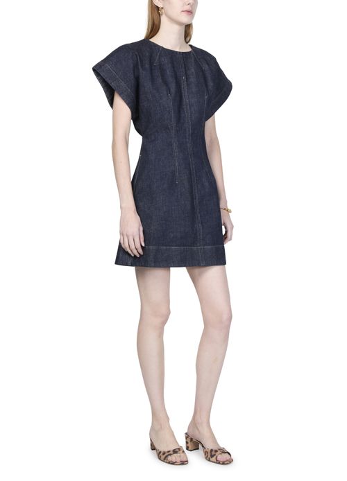 SOEUR Mini robe en denim Bambino