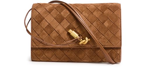BOTTEGA VENETA Andiamo clutch with shoulder strap