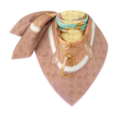 Louis Vuitton Flower And Straps Square 70 In Sand