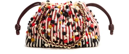 LOEWE Medium Flamenco purse in embroidered textile