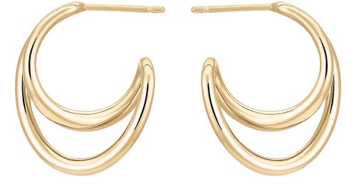CHARLOTTE CHESNAIS Mini initial hoop earrings