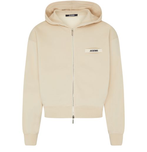JACQUEMUS Gerippter Reißverschluss-Hoodie