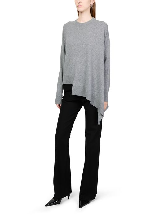 MCQUEEN Asymmetric crewneck jumper