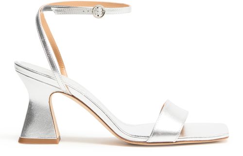 AEYDE Fenna laminated nappa leather sandals