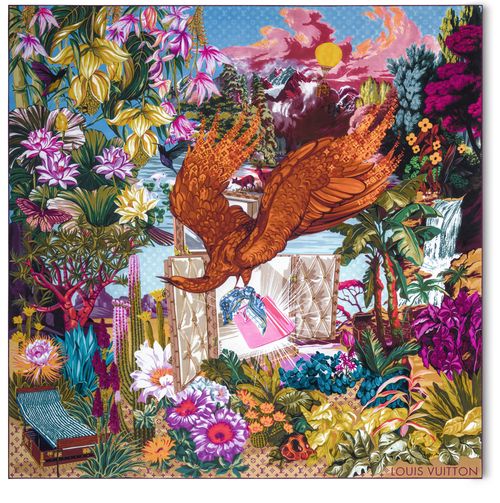 LOUIS VUITTON Majestic LV Square 90