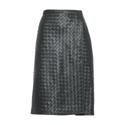 Women's Intrecciato leather skirt | BOTTEGA VENETA | 24S