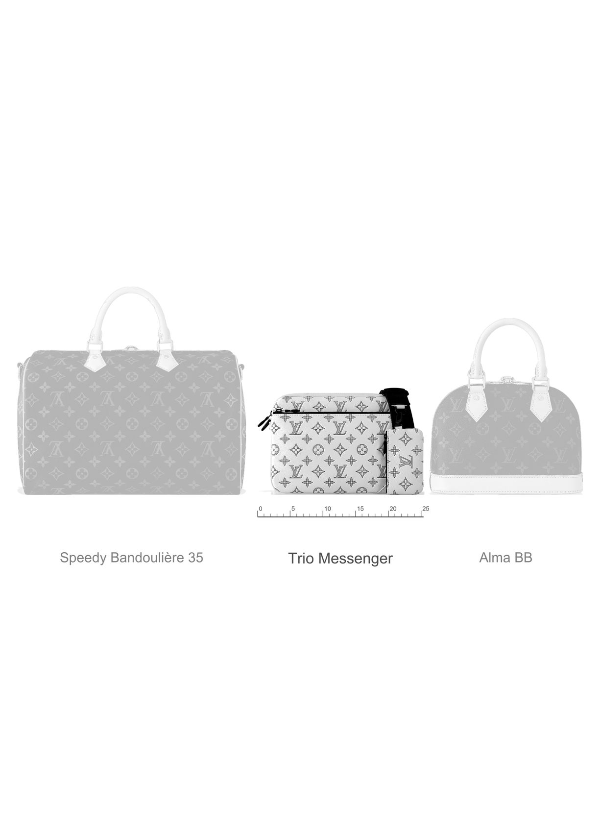LOUIS VUITTON 트리오 메신저