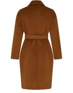 コート MAX MARA BROWN CASHMERE MELINDA COAT Cashmere midi coat with belt, tobacco | 