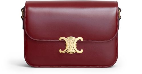 CELINE Sac Triomphe moyen modèle veau satiné