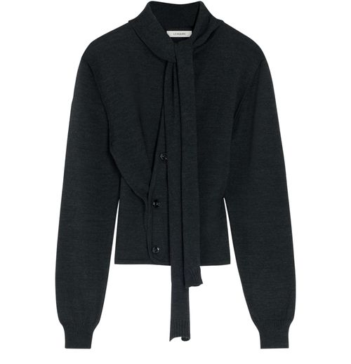 LEMAIRE Cardigan twisted avec écharpe