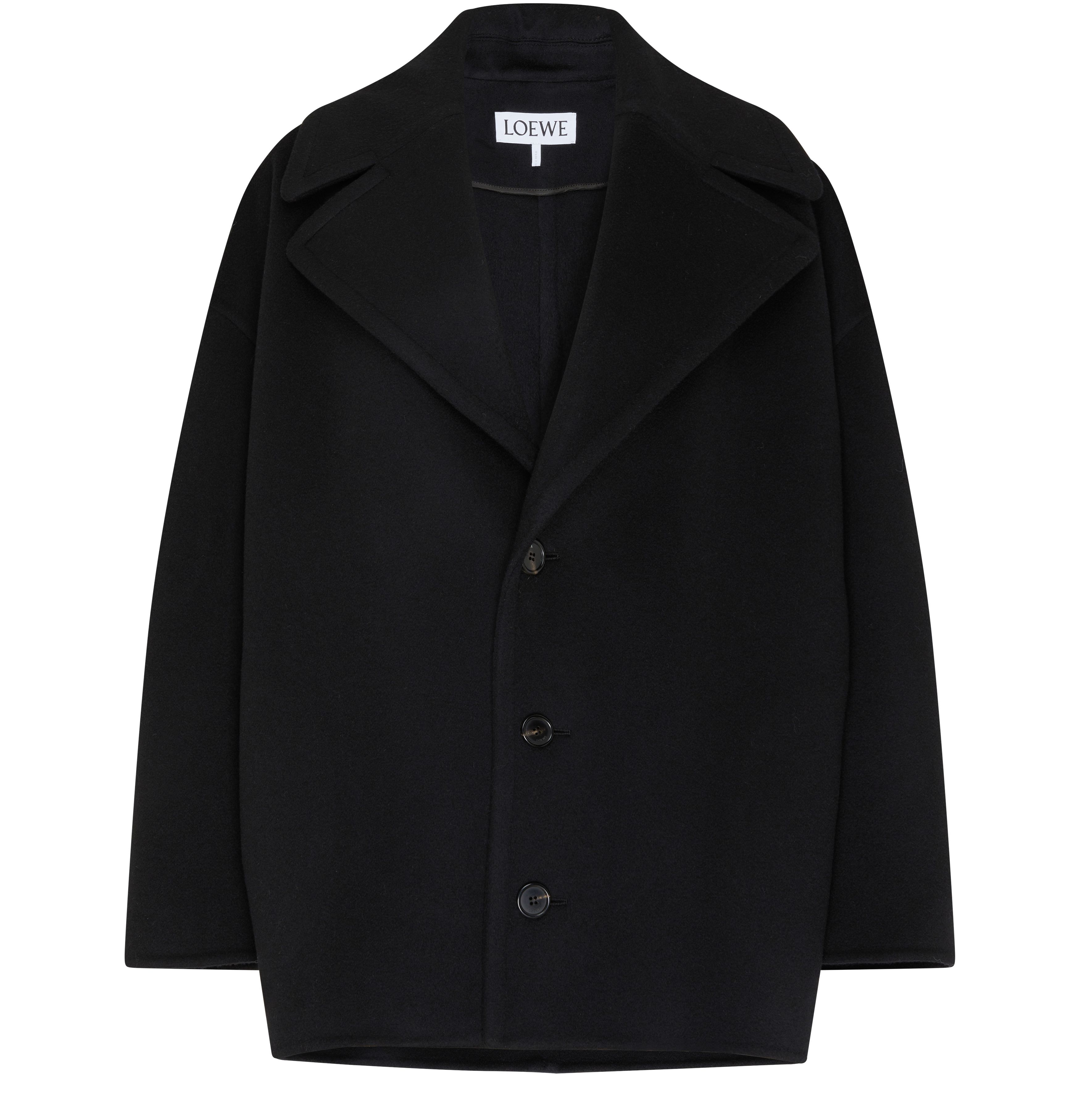 Woolen cropped coat