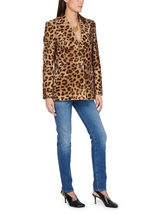 CHLOE Leopard print jacket in cotton