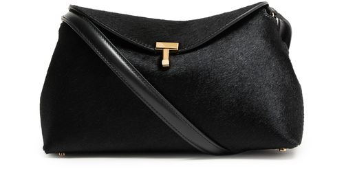 TOTEME T-Lock pony skin clutch bag