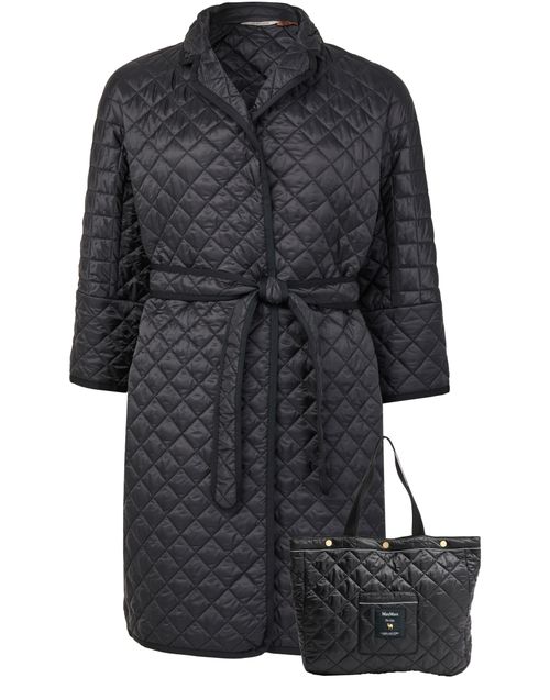 MAX MARA Arianna quilted coat & tote bag - THE CUBE