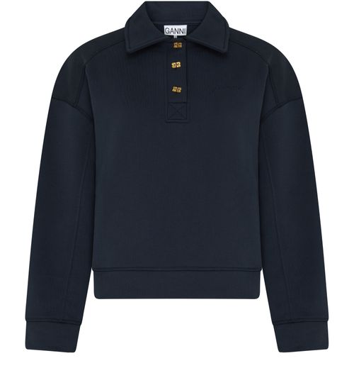 GANNI Long-sleeved polo shirt