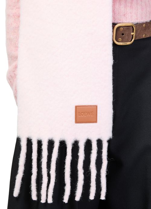 LOEWE Two-tone alpaca and wool scarf