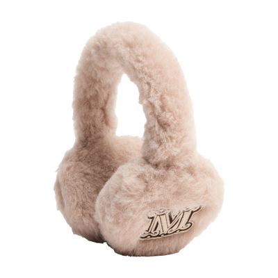 Max Mara Alpaca Wool Teddy Earmuffs In Neutral