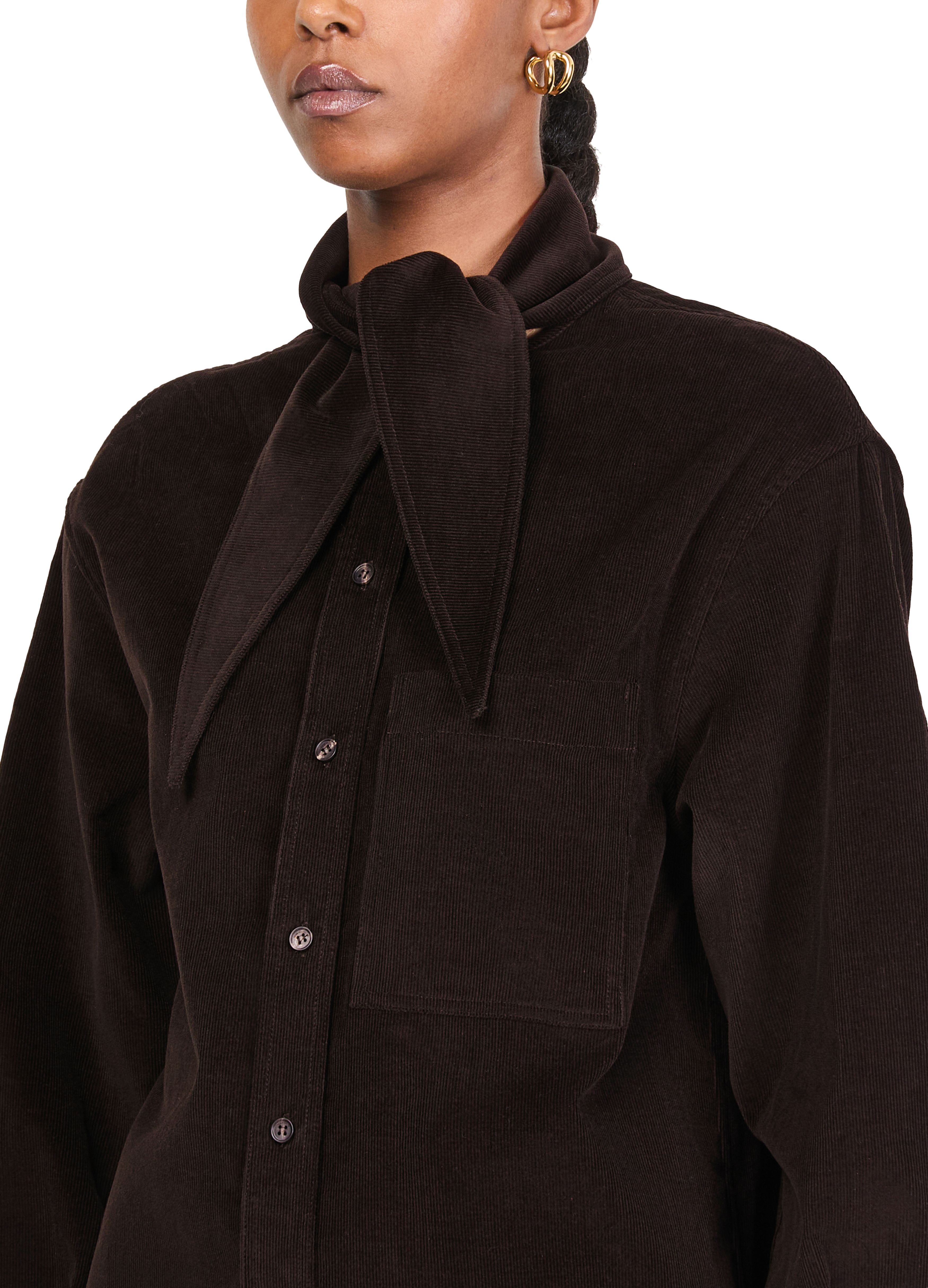 Corduroy cotton long sleeves shirt thumbnail 4