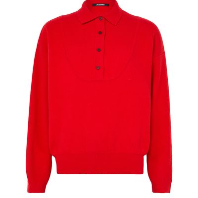 Jacquemus The Vareuse Pallone Sweater In Red