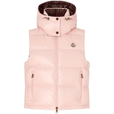Moncler Niverolle Kurze Nylon-Daunenweste für Damen in Pink in Größe: 3 - Bild 3