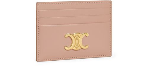CELINE Triomphe in shiny calfskin card holder