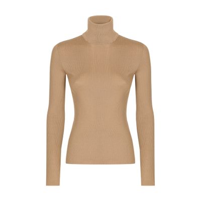 Dolce & Gabbana Cashmere Turtle-neck Sweater In Light_hazel_1