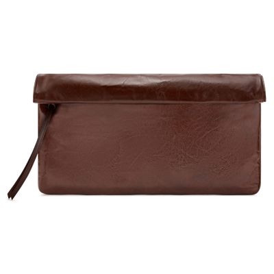Twp North Moore St Leather Clutch Bag In Brown