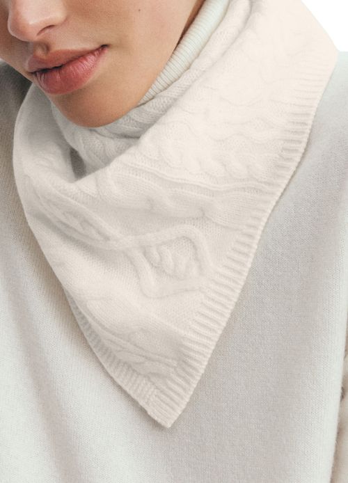 BOMPARD Dreieckstuch im Zopfmuster