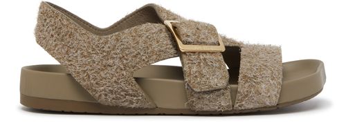 LOEWE Ease in brushed suede flat sandals