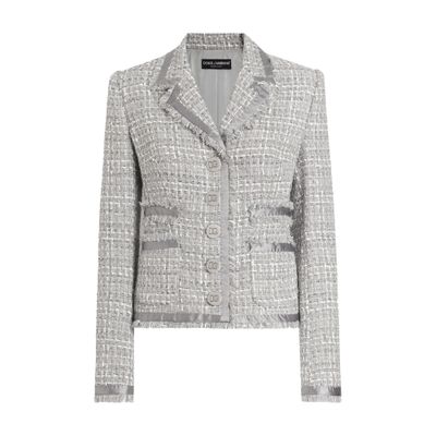 Dolce & Gabbana Lapel Long-sleeved Suit Jacket In Multicolor