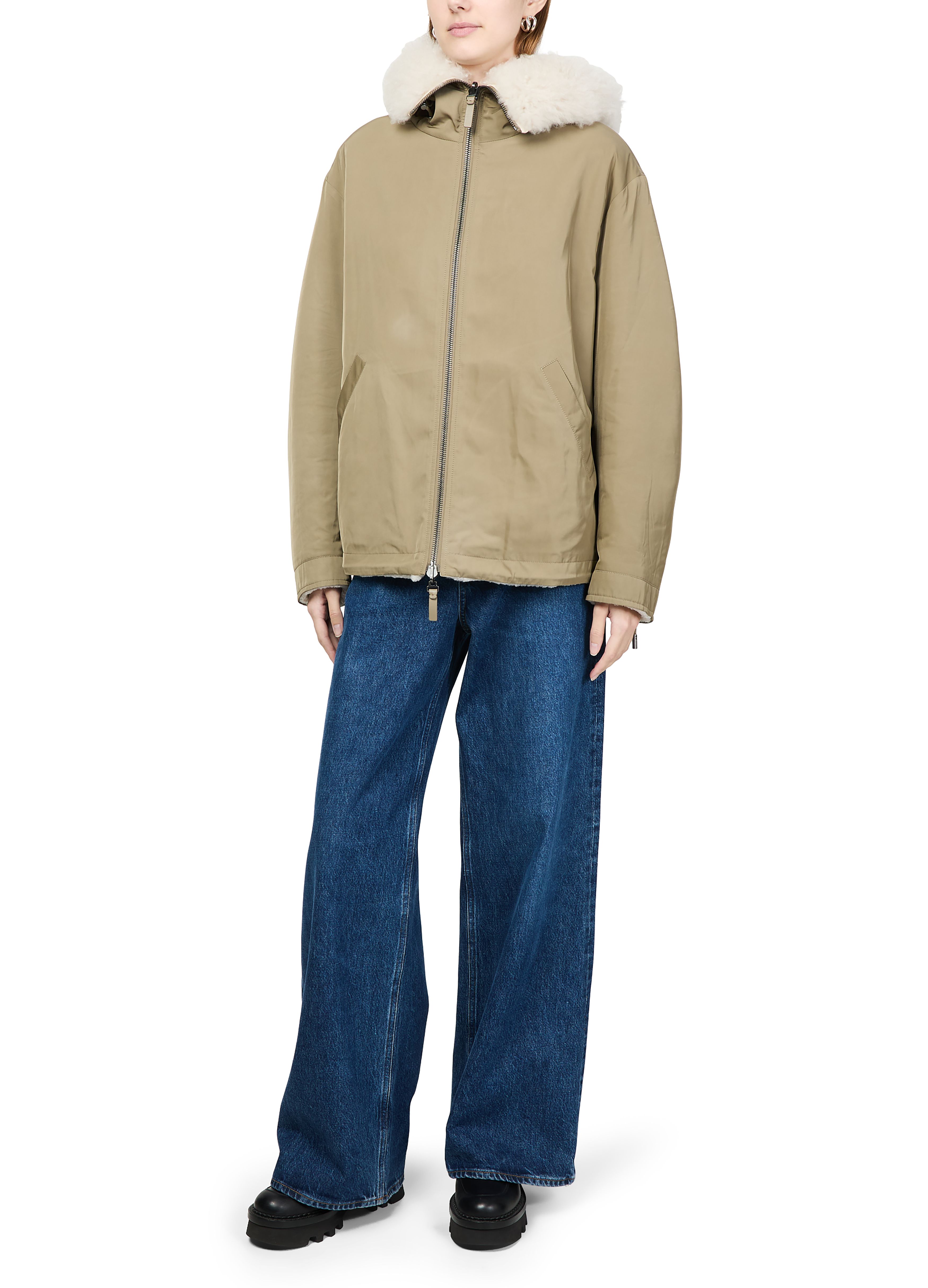 Reversible hooded jacket thumbnail 6