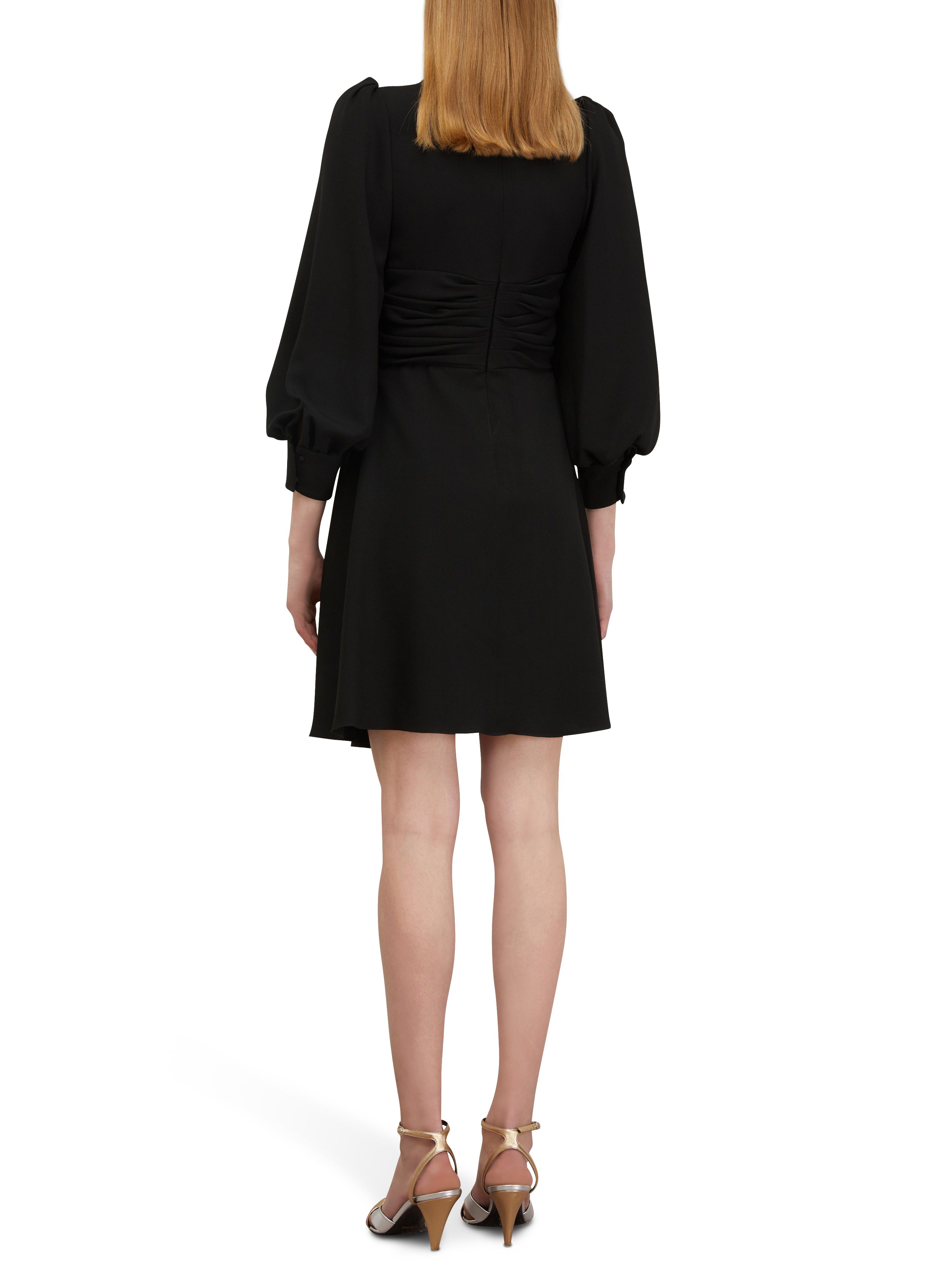 Draped sablé dress thumbnail 4