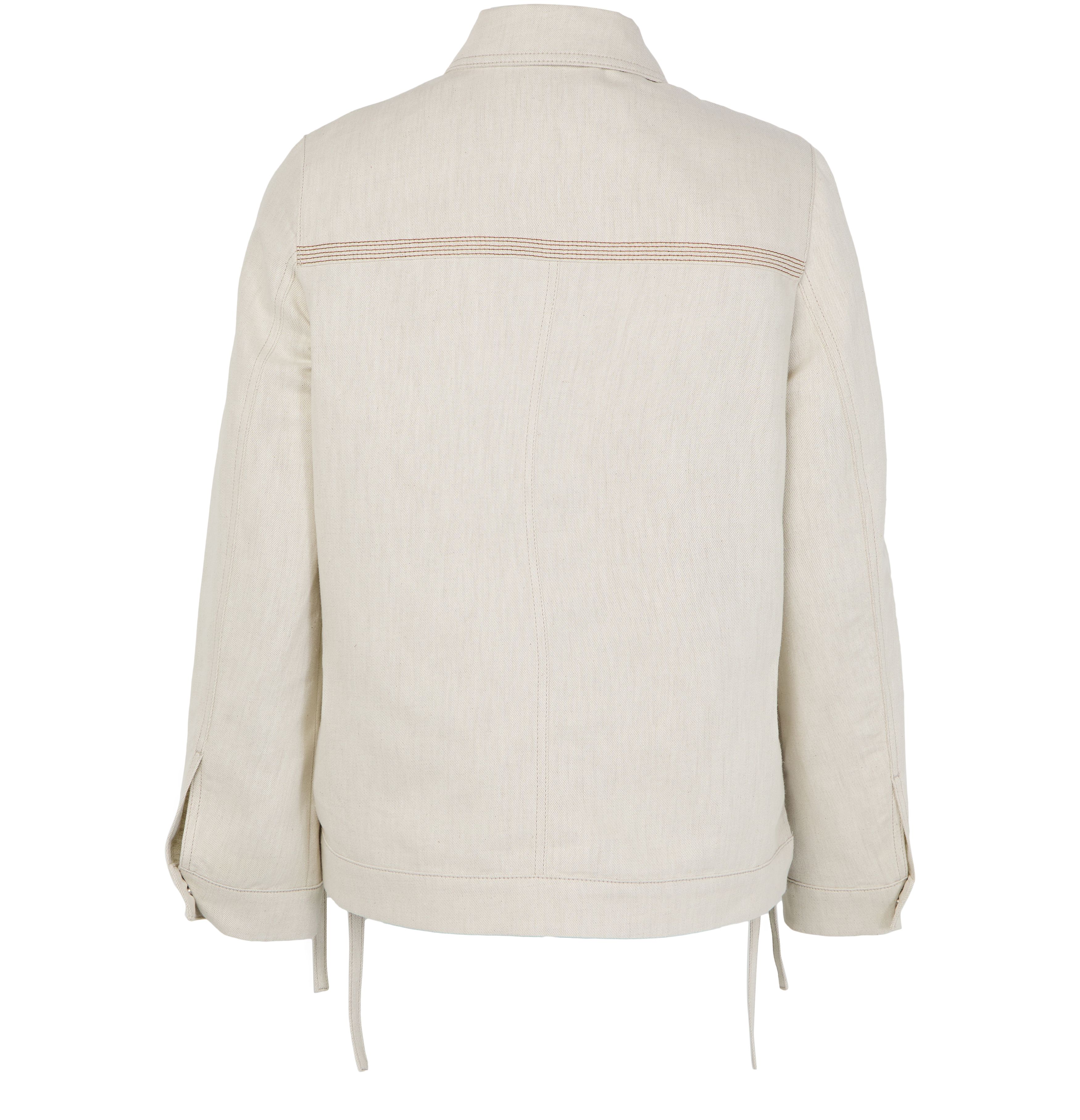 Workwear jacket in cotton and linen thumbnail 3