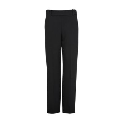 Khaite Cambie Straight-leg Pants In Black