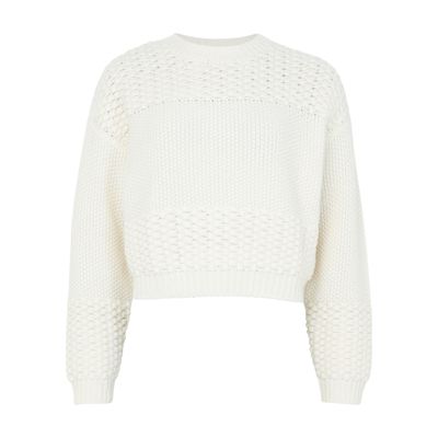 Lisa Yang Signe Cashmere Sweater In White