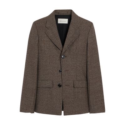 Ami Alexandre Mattiussi Single-buttoned Blazer In Brown