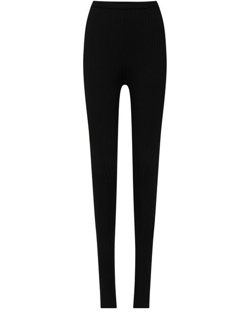 Monogram knit leggings black – TOTEME