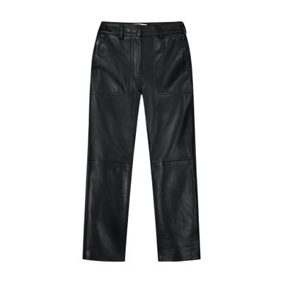 Bompard Lamb Leather Pants In Black