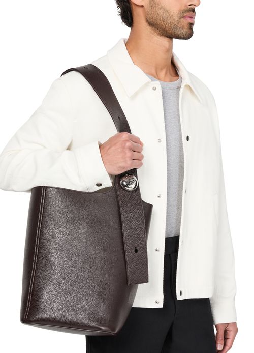LOEWE Large Pebble Bucket in soft calf leather
