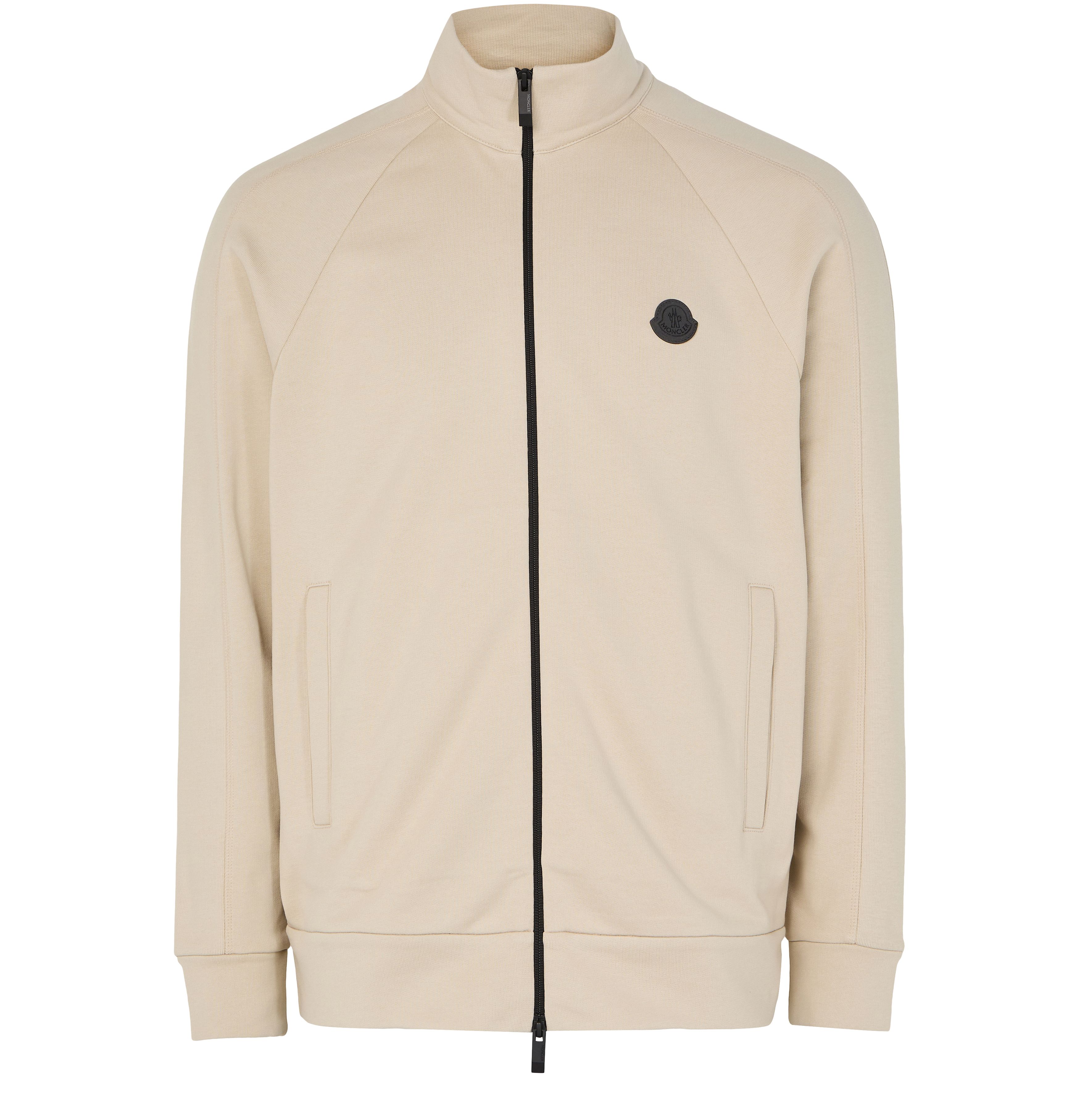 Zip up bi-material jacket