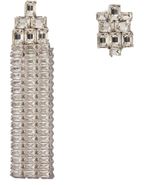 Cascade diamanté earrings - MAJE