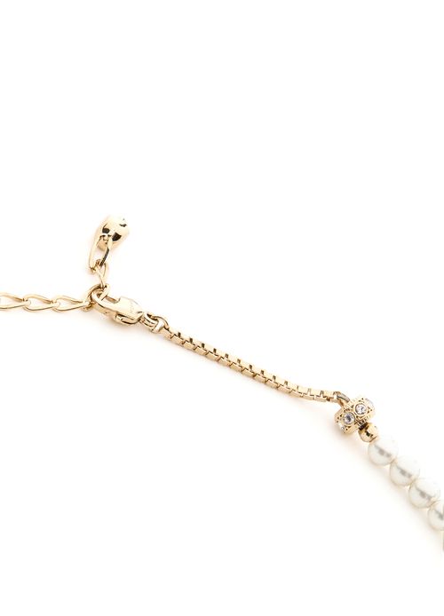MCQUEEN Skull and pearl necklace