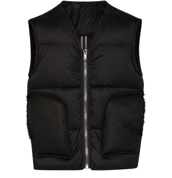 zip-up puffer gilet, Rick Owens