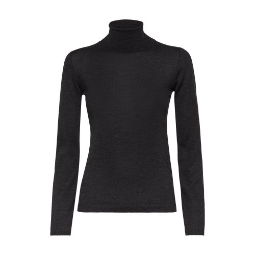 Brunello Cucinelli Women's Cashmere And Silk Lightweight Turtleneck Sweater In Anthracite