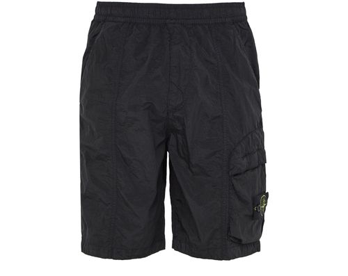 STONE ISLAND Shorts with logo patch
